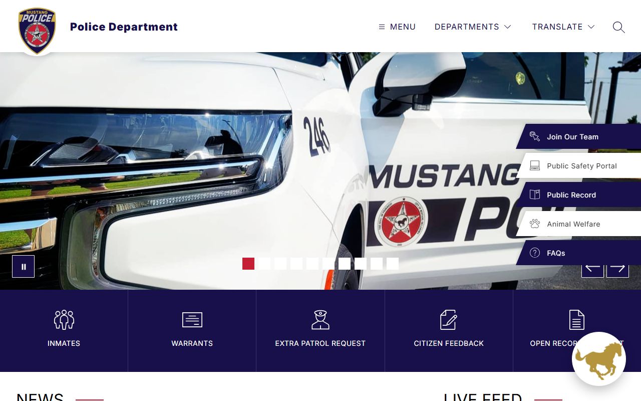 Mustang Police Department recent bookings and arrest records
