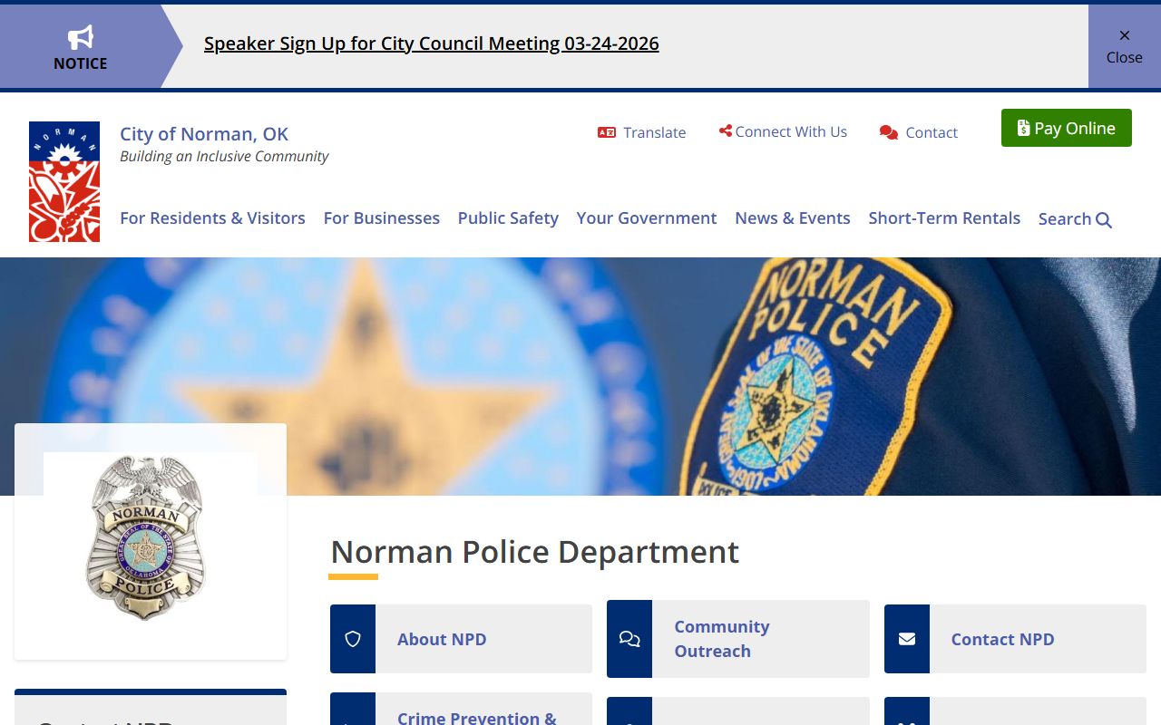 Norman Oklahoma police department recent bookings