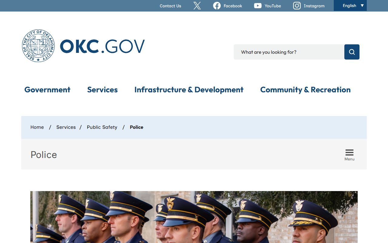 Oklahoma City Police Department arrest records page showing recent bookings processed in Oklahoma County
