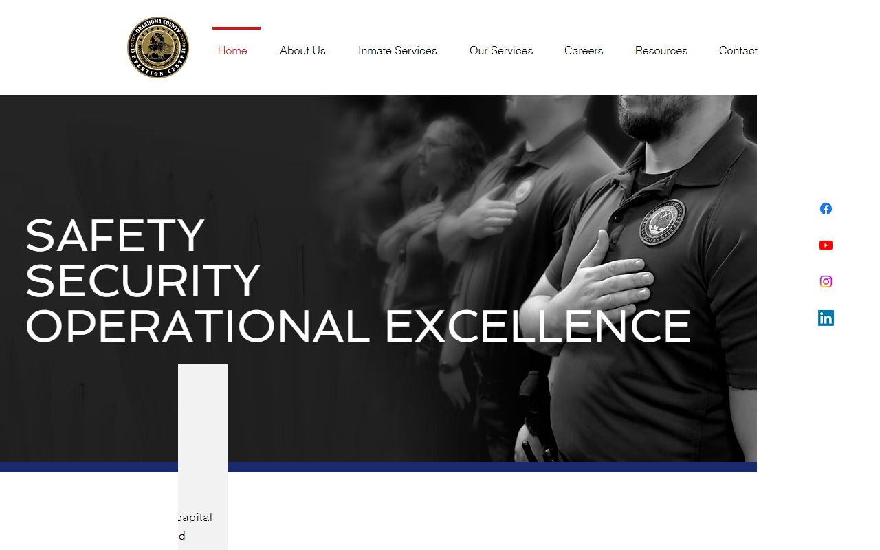 Oklahoma County Detention Center inmate search portal showing recent bookings in Oklahoma City Oklahoma